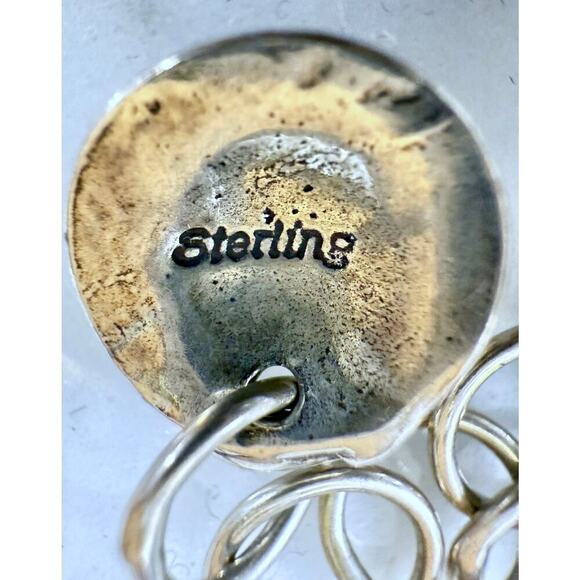 VTG Estate Sherry Tinsman Sterling Silver Bracelet W/ Amethyst & Amber Stones - Picture 5 of 7